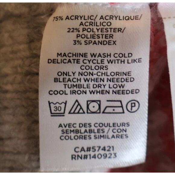 NWT LOFT Heart Love Sweater Women's Nordic Fair Isle Chunky Winter Cozy Size XS - Picture 5 of 9